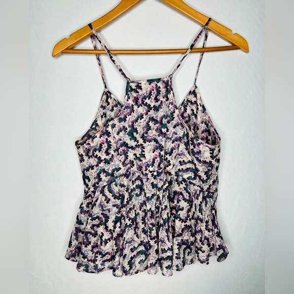 Étoile Isabel Marant Lirhetta Abstract-Print Cotton Tank. Size EU 36/US 4. - Picture 9 of 16